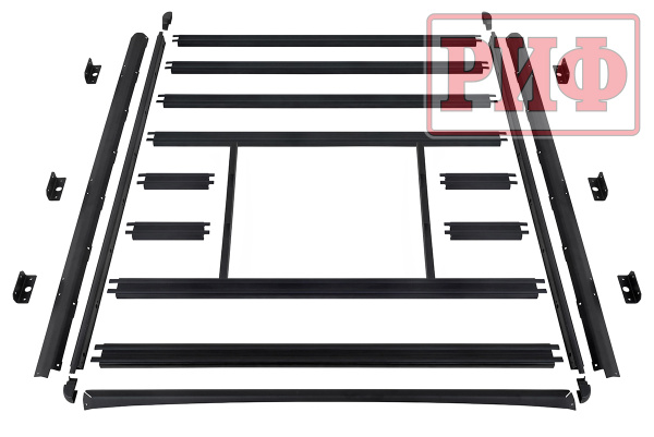 Багажник алюминиевый РИФ 1600x2080 мм для ГАЗ Соболь NN Минивэн