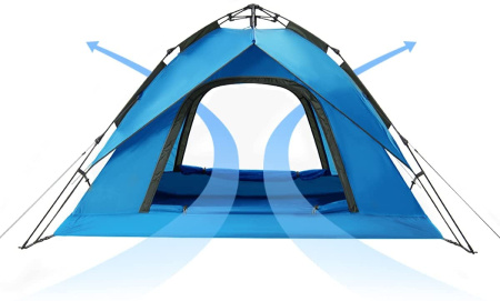 2 Палатка Naturehike 3-местная, быстросборная, синяя 2 Палатка Naturehike 3-местная, быстросборная, синяя