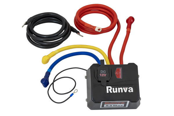 Лебёдка электрическая 12V Runva 18000 lbs влагозащищенная, синтетический трос