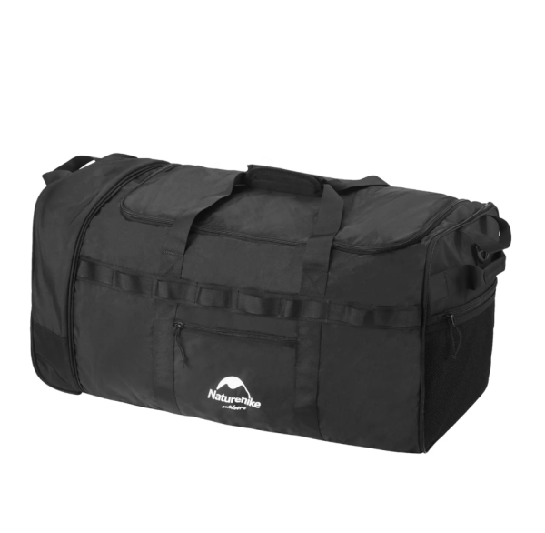 Сумка дорожная Naturehike XS03 Folding Tug Bag, с колесами, 88 л., черная