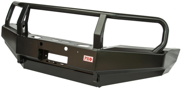 Бампер РИФ передний Nissan Patrol Y61 2004- без доп. фар с кенгурином