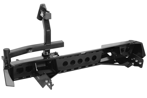 Бампер РИФ задний Mitsubishi L200 2015+ с фонарями и калиткой без фаркопа