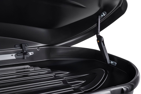 Бокс автомобильный на крышу Pentair COBRA 390L черный глянец, двусторонний