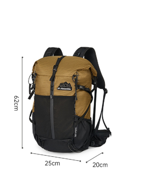 Рюкзак туристический Naturehike Helium Series 30+5 л, коричневый