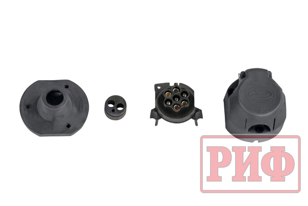 Бампер РИФ силовой задний Toyota Land Cruiser Prado 150 c квадратом под фаркоп