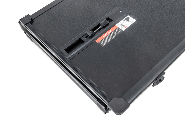 Крышка кузова РИФ для Great Wall Poer, трёхсекционная 1600х1610/1570 мм, алюминиевая, черная