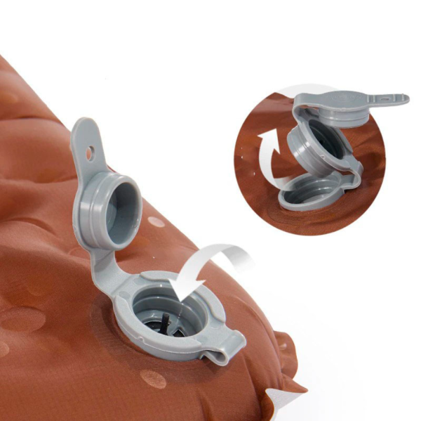 Коврик надувной Naturehike 196х64х7 см, серебристый карбон