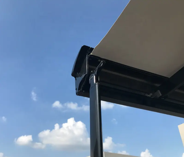 1 Маркиза автомобильная РИФ 3,0х2,5 м кассетная,  привод механический, электромотор, корпус черный