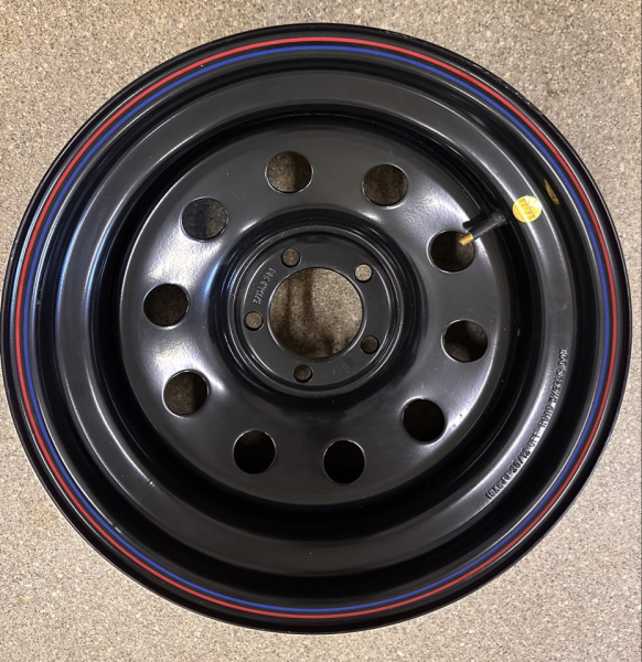 Диск усиленный JEEP стальной черный 5х114,3 8xR16 d84 ET-19 (уценка)