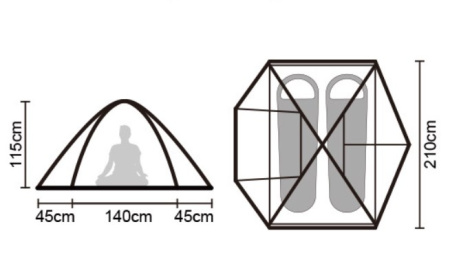 2.Палатка 2-местная Naturehike Zhejiang