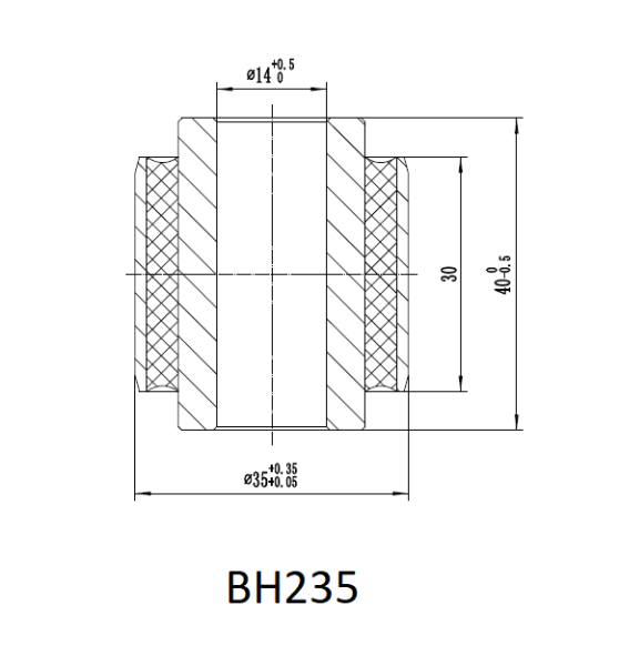 Втулка амортизатора РИФ SA235 (с маркировкой 1) верхняя, Toyota Land Cruiser 100