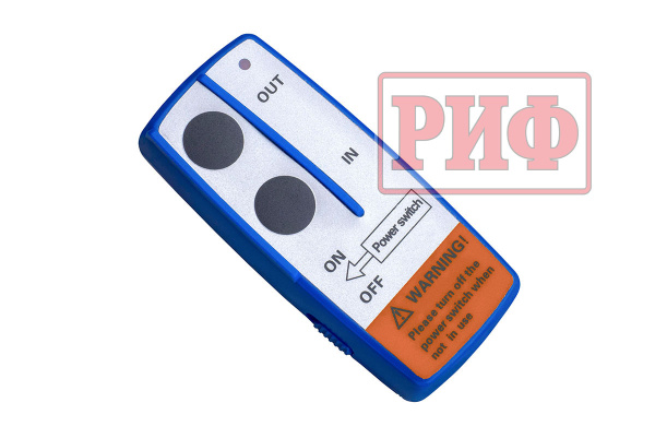 Лебёдка переносная РИФ 9000U c квадратом для фаркопа, стальной трос (облегченная)