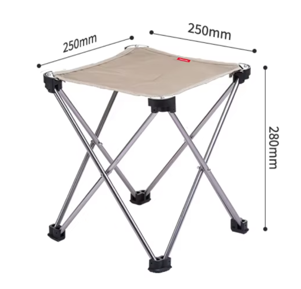 1 Табурет Naturehike складной, бежевый, до 100 кг