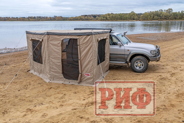 Стенки для комбинированной (прямоугольной с веерной частью) маркизы 2х2 м правые