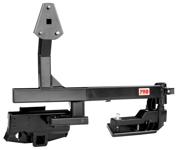 Калитка РИФ с фаркопом в штатный задний бампер Toyota Land Cruiser 200 2008-2015, под нештат. колесо