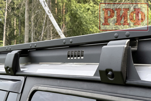 Багажник экспедиционный (платформа) алюминиевый РИФ 1250x2080 мм для TLC 80 (с крепежом)