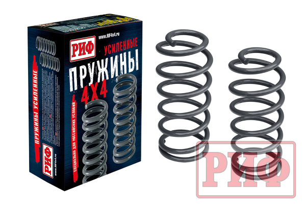 Пружины РИФ задние Toyota Land Cruiser Prado 120, 150, Tank 500 0-100 кг лифт 30 мм
