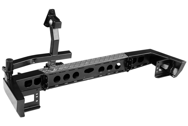 Бампер РИФ задний УАЗ Патриот 2015+ c фонарями и калиткой без фаркопа лифт