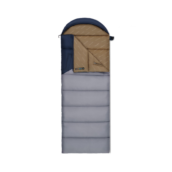 Мешок спальный Naturehike Sunny Day PL02 U450, (190+30)х80 см, (левый) (ТК: +4C), серо-голубой