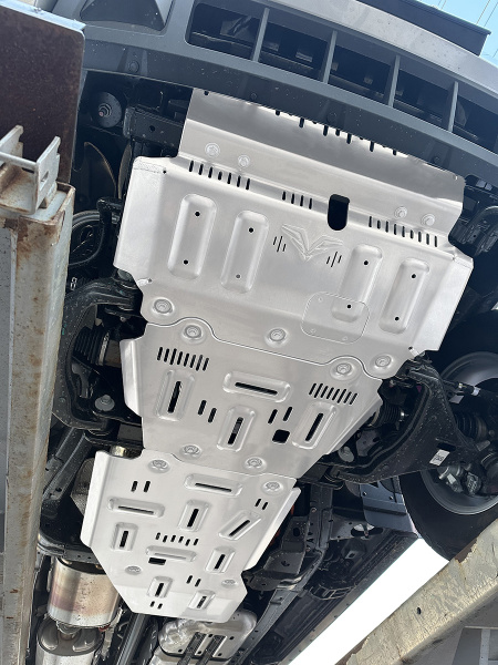 Защита Falcon радиатора, картера, РК, КПП для Gen 4 GWM Tank 400 (базовая версия), алюм. 8 мм