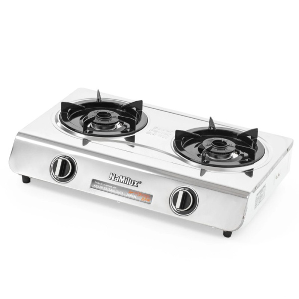 Плита газовая NaMilux NA-DS4136APS 2 конфорки 60 см (под бытовой баллон)