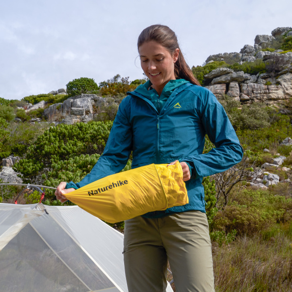 Коврик самонадувающийся Naturehike 183х53х3,5 см, желтый