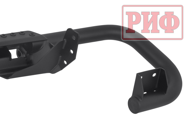 Бампер РИФ силовой задний УАЗ Патриот 2015+ с квадратом под фаркоп, стандарт