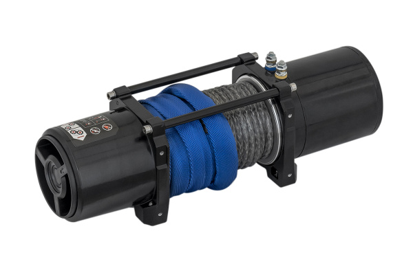 Лебёдка электрическая 12V Runva 6000 lbs 2722 кг (синтетический трос)