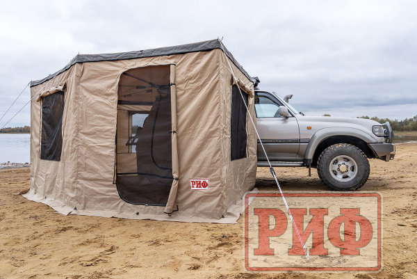 3 Стенки для комбинированной (прямоугольной с веерной частью) маркизы 2х2 м правые