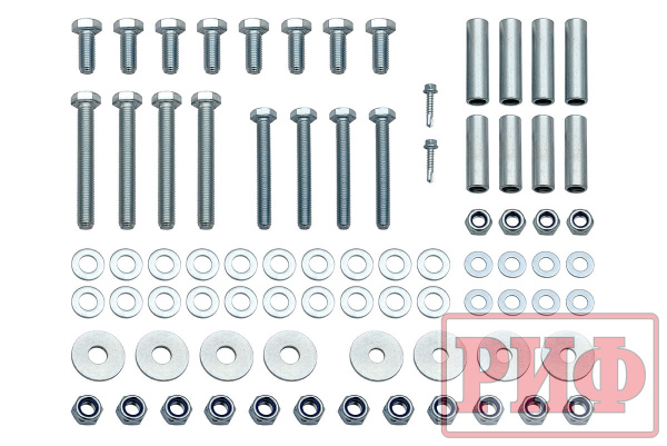 Бампер РИФ силовой задний Renault Duster 2021+ c квадратом под фаркоп