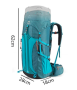 9 Рюкзак туристический Naturehike 45L, черный