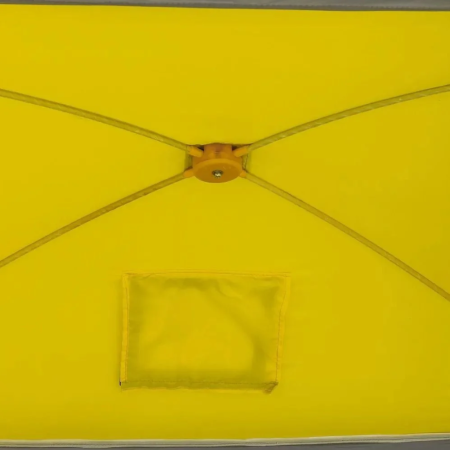 94 Палатка зимняя PREMIER Куб-2, желтый/серый