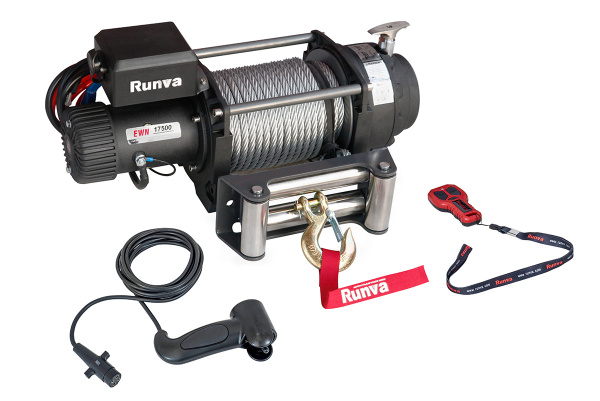 Лебёдка электрическая (индустр.) 24V Runva 17500 lbs 7960 кг