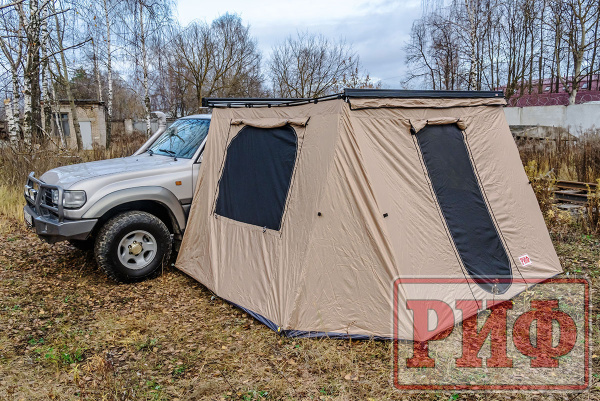 Стенки к автомобильной маркизе РИФ 3Х2.5 м Black Out