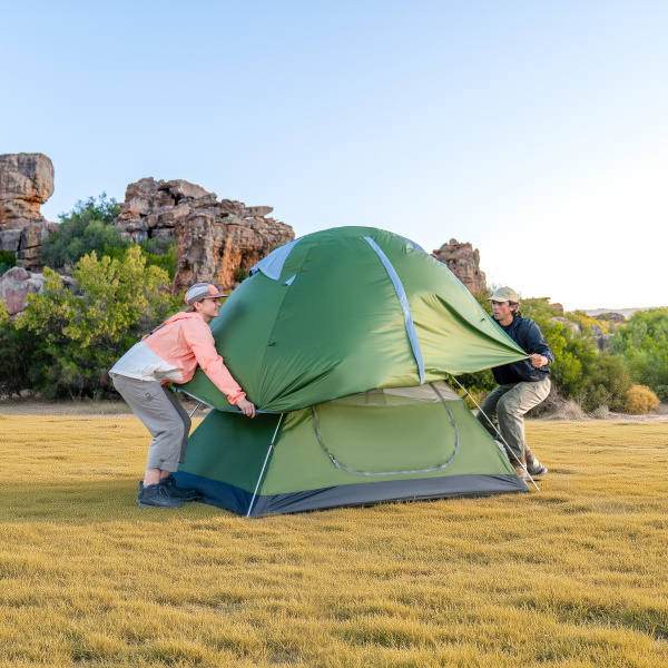 Палатка Naturehike Bleik Series 2-местная, тип А, алюминиевый каркас, зеленая
