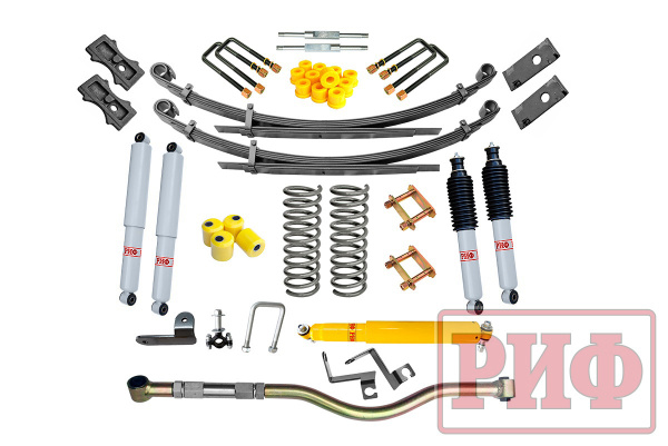 Лифт-комплект РИФ газовый УАЗ Патриот 2019+ лифт 50 мм средний