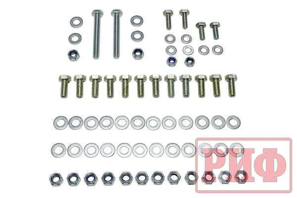 Площадка РИФ под лебёдку c защ. радиатора в штатный бампер Mitsubishi Pajero Sport 2015-2022 дизель