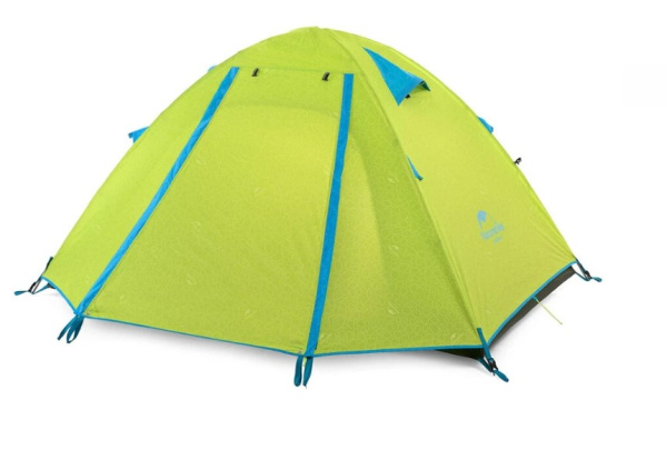 Палатка Naturehike P-Series 3-местная, алюминиевый каркас, зеленая