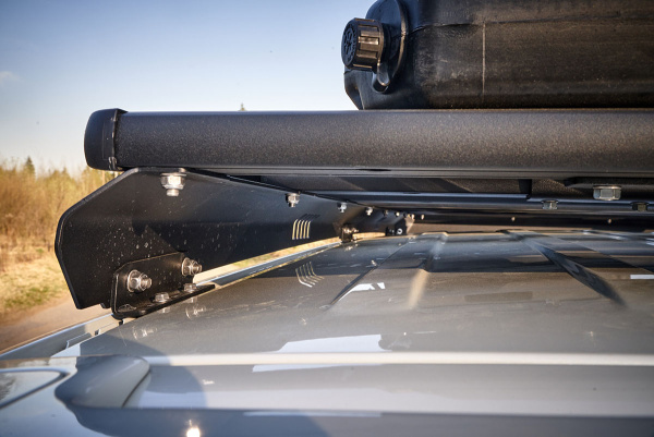 Багажник экспедиционный (платформа) алюминиевый РИФ 1150x2080 мм для Mitsubishi Pajero IV