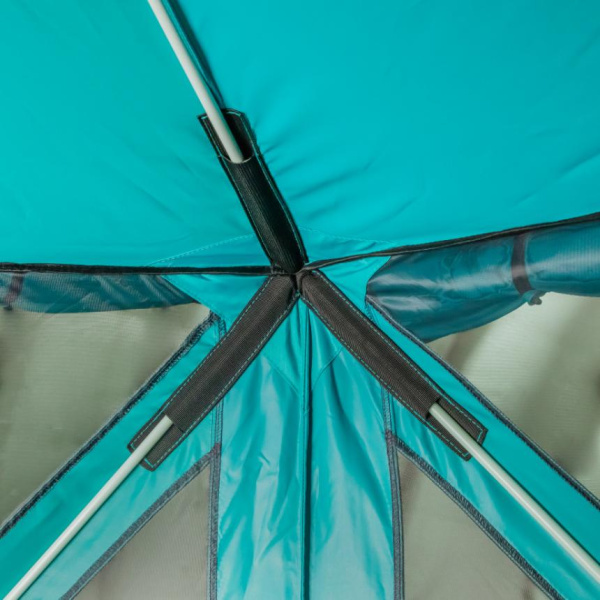 Шатер "СЛЕДОПЫТ" быстросборный, h-2,05 м, 2,1х2,1 м., S по полу 4,4 кв.м, цв. WATERFALL