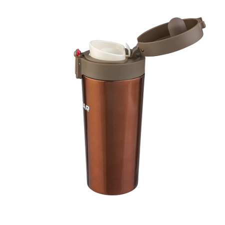 Термос-кружка ТОНАР 400 мл., коричнево-кофейный