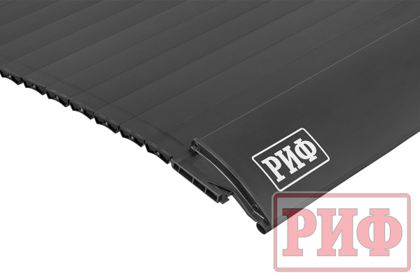 Крышка кузова РИФ для Great Wall Poer KingKong, роллета раздвижная с электроприводом, 1880x1563 мм, алюминиевая, черная