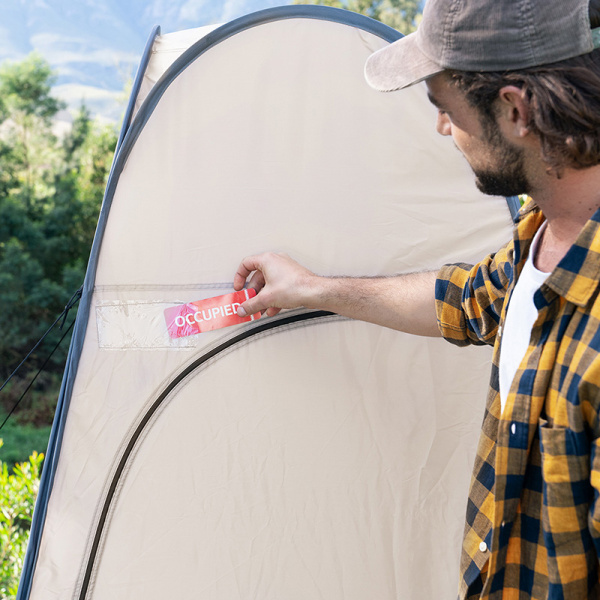 Палатка Naturehike быстрораскрываемая, душ-туалет, 115х115х190 см. коричневый