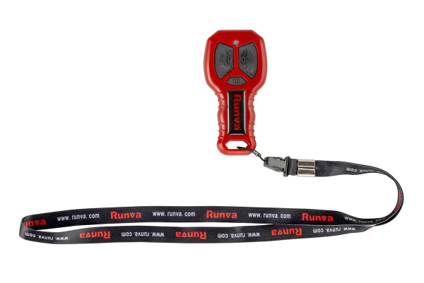 Лебёдка электрическая 12V Runva 9500 lbs 4350 кг (синтетический трос)