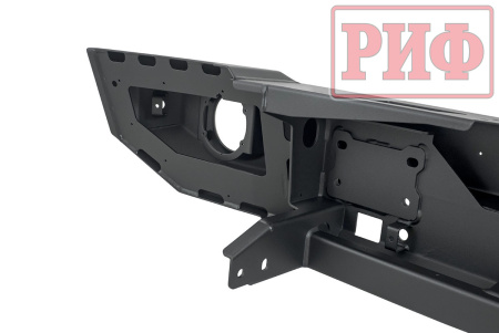 Бампер РИФ силовой передний Jeep Wrangler JL 2018+ под штатные фары, низ. пер. крыл.