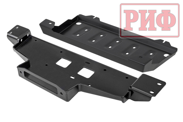 Площадка РИФ под лебёдку c защитой радиатора в штатный бампер Mitsubishi Pajero Sport 2021+ дизель Площадка РИФ под лебёдку c защитой радиатора в штатный бампер Mitsubishi Pajero Sport 2021+ дизель