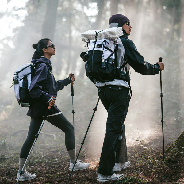 Рюкзак туристический Naturehike Helium Series 30+5 л, серо-белый