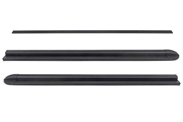 Крышка кузова РИФ для Sollers ST6, роллета раздвижная 1538х1606 мм, алюминиевая, черная