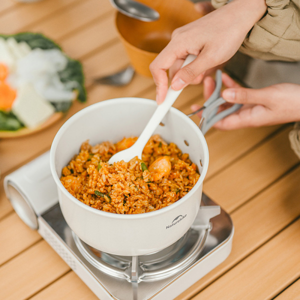 Набор посуды Naturehike туристический 4 в 1, керамическое покрытие, (с чайником)