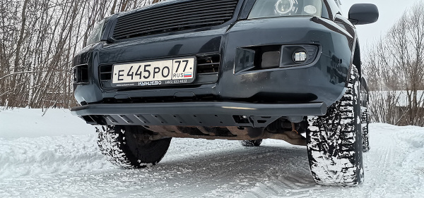 Бампер РИФ силовой передний TLC Prado 120 c защитой радиатора